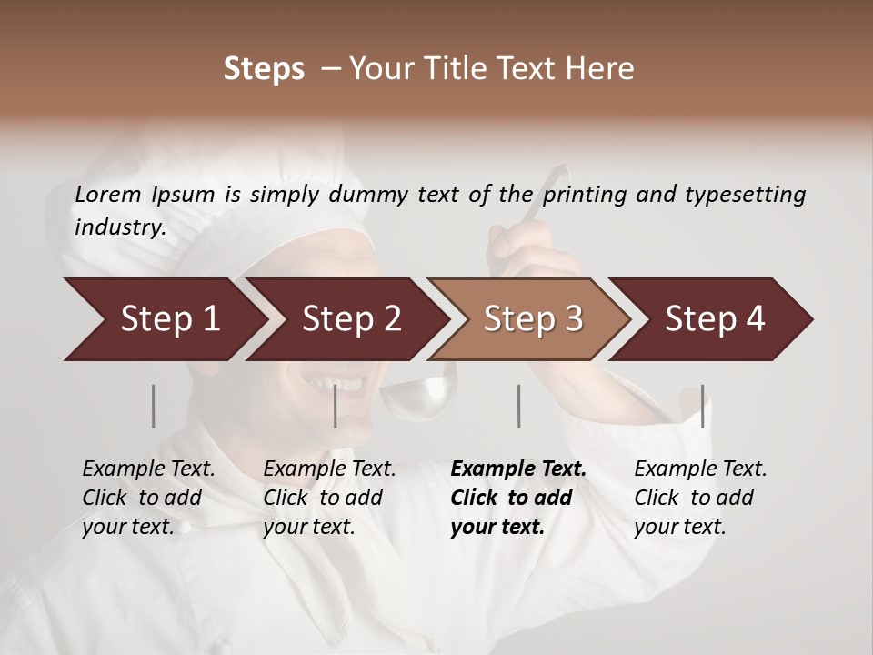 Nutrition Dinner Wooden PowerPoint Template
