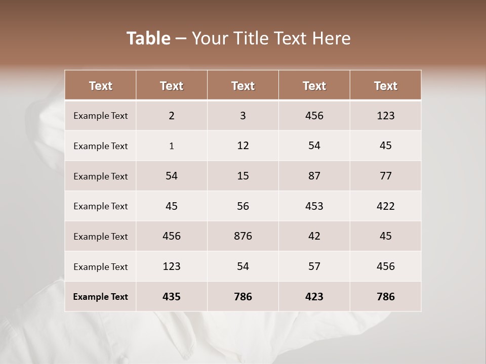 Nutrition Dinner Wooden PowerPoint Template