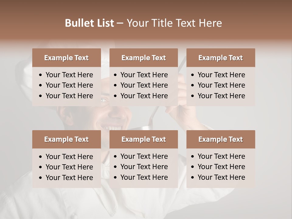 Nutrition Dinner Wooden PowerPoint Template