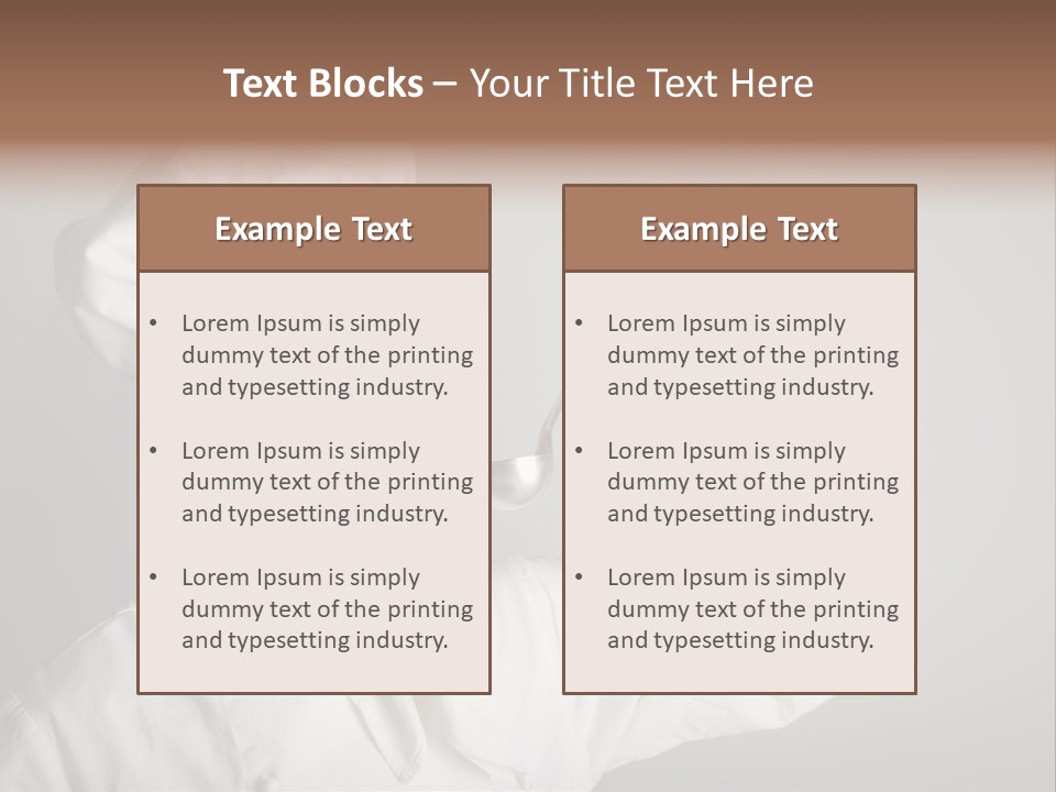Nutrition Dinner Wooden PowerPoint Template