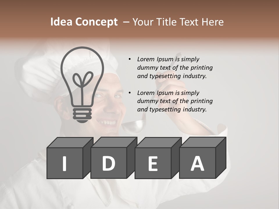 Nutrition Dinner Wooden PowerPoint Template