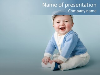 Fun Son Isolated PowerPoint Template