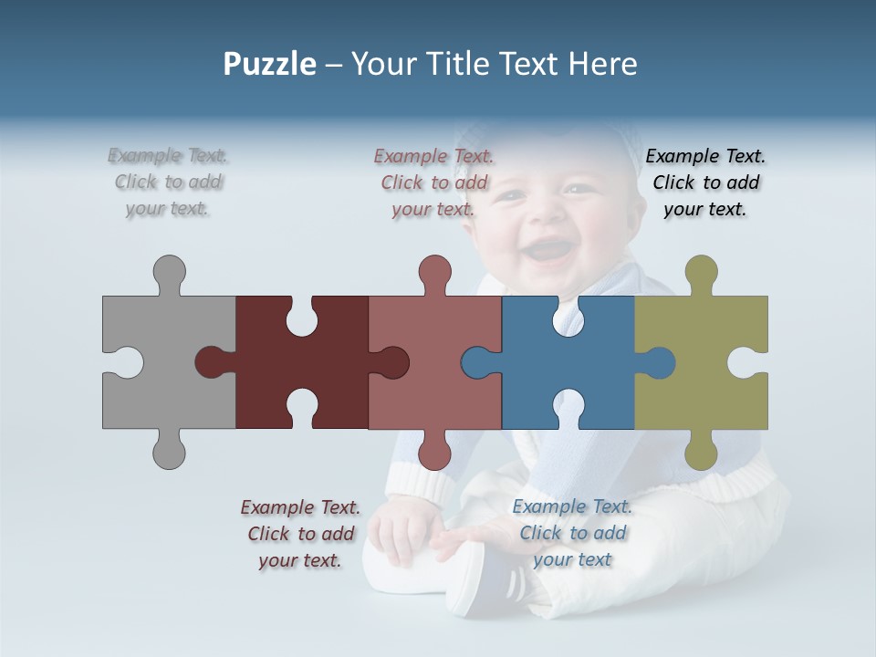 Fun Son Isolated PowerPoint Template