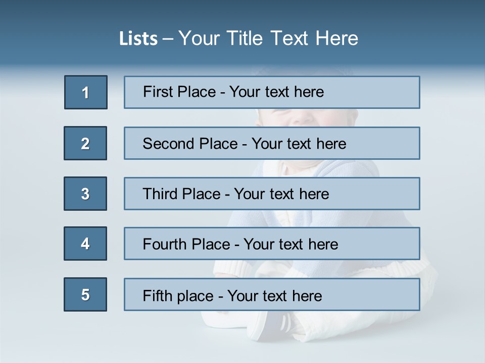Fun Son Isolated PowerPoint Template