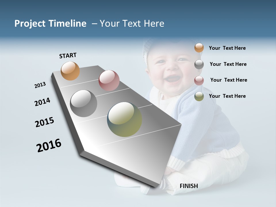Fun Son Isolated PowerPoint Template