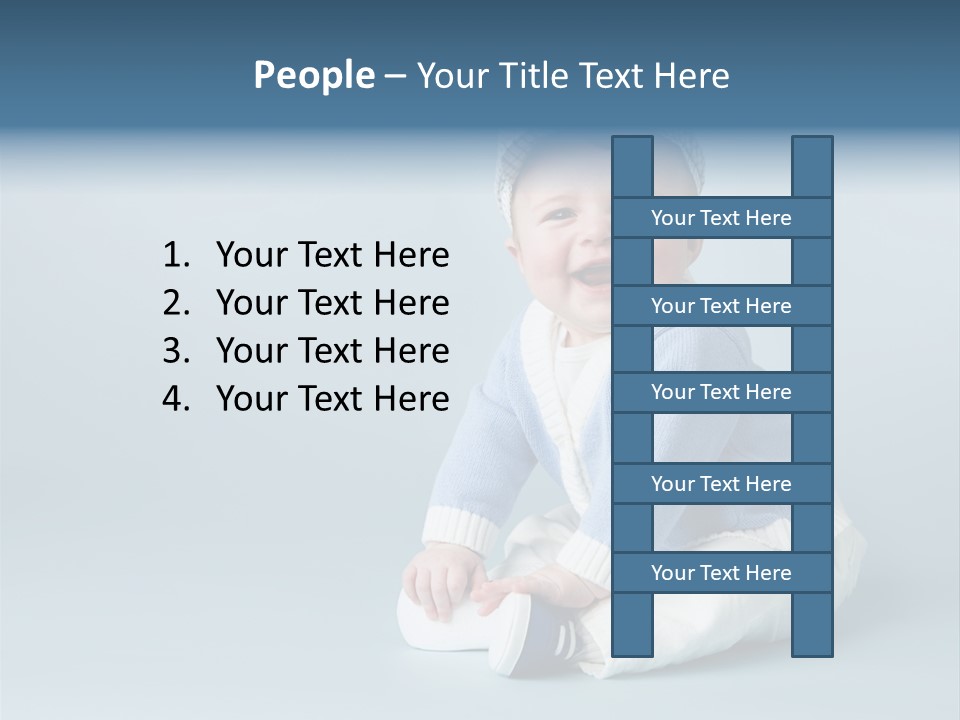 Fun Son Isolated PowerPoint Template