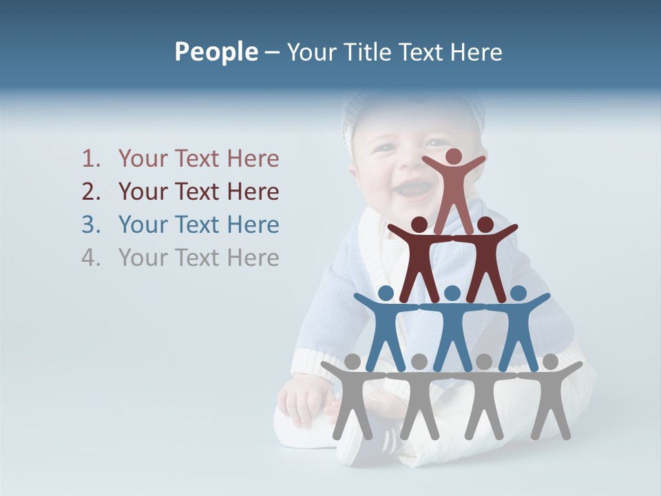 Fun Son Isolated PowerPoint Template