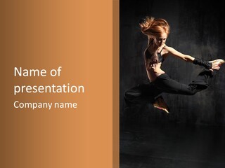 Cool Performer Fitness PowerPoint Template