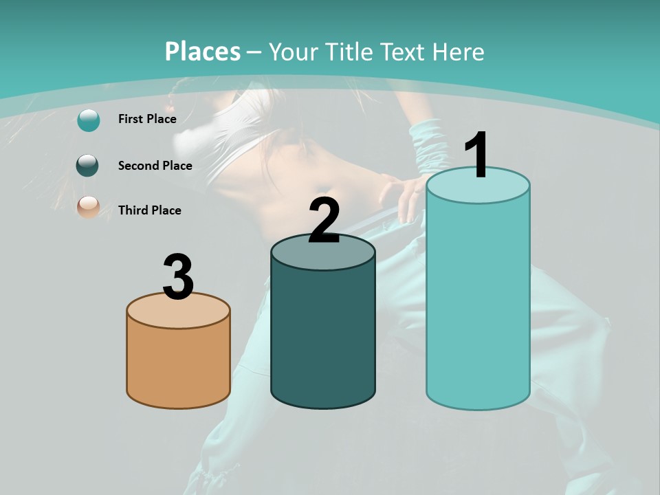 Elegance Agility Girl PowerPoint Template