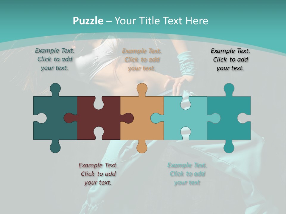 Elegance Agility Girl PowerPoint Template