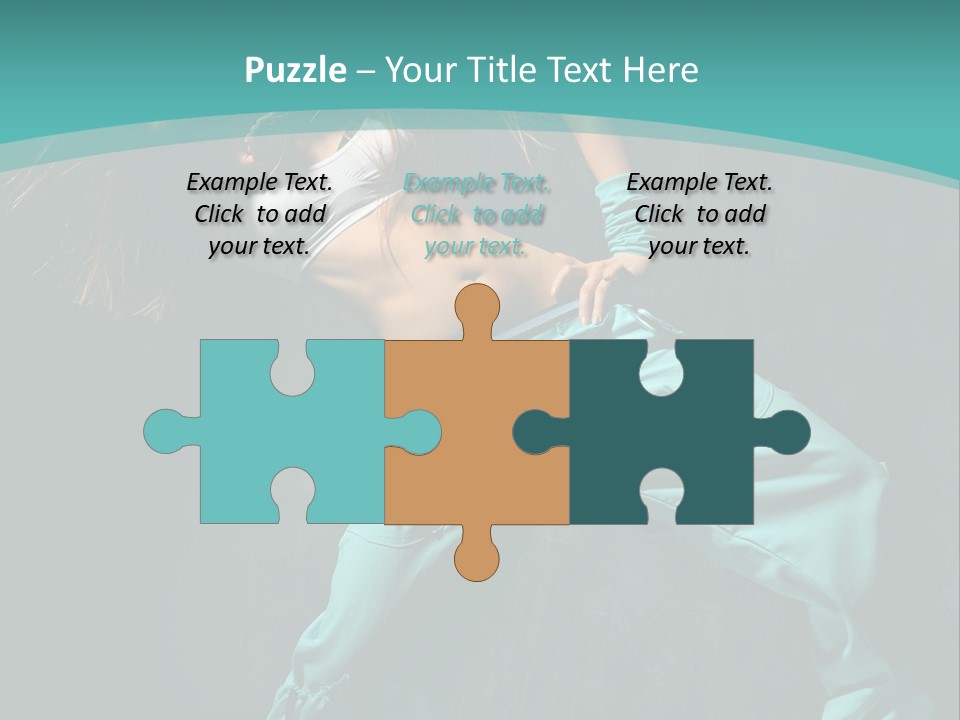 Elegance Agility Girl PowerPoint Template