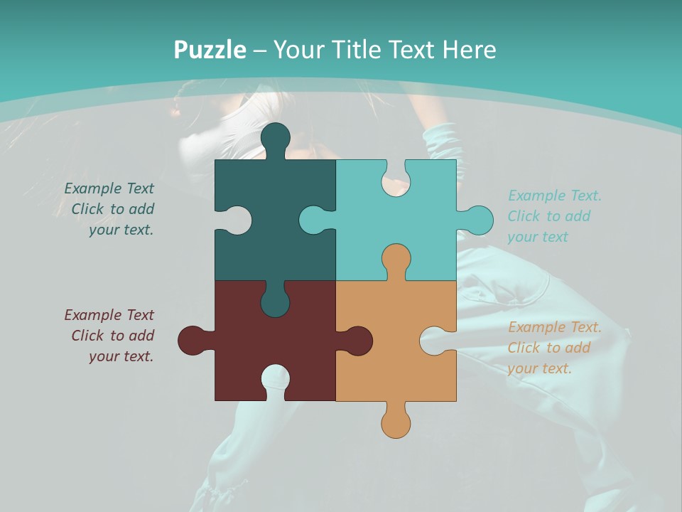 Elegance Agility Girl PowerPoint Template