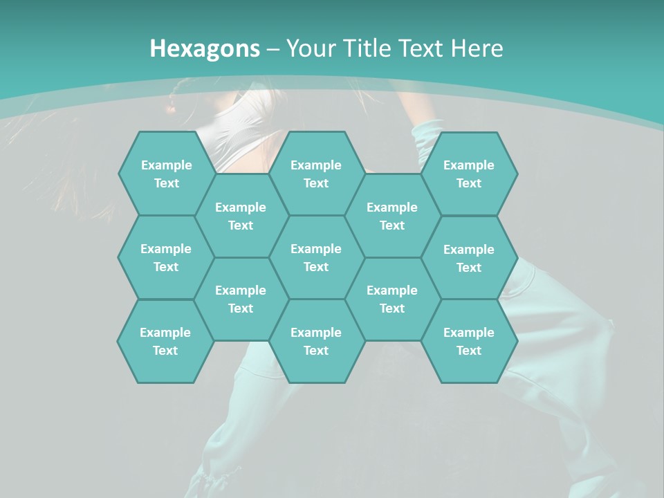 Elegance Agility Girl PowerPoint Template