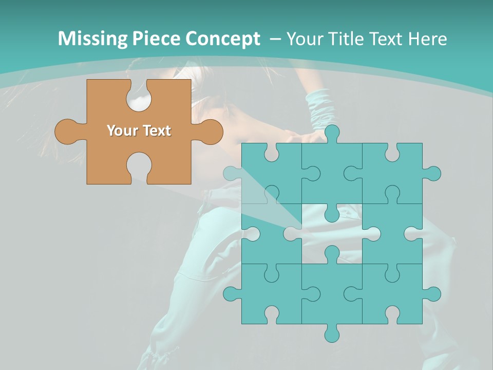 Elegance Agility Girl PowerPoint Template