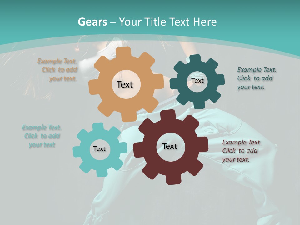 Elegance Agility Girl PowerPoint Template