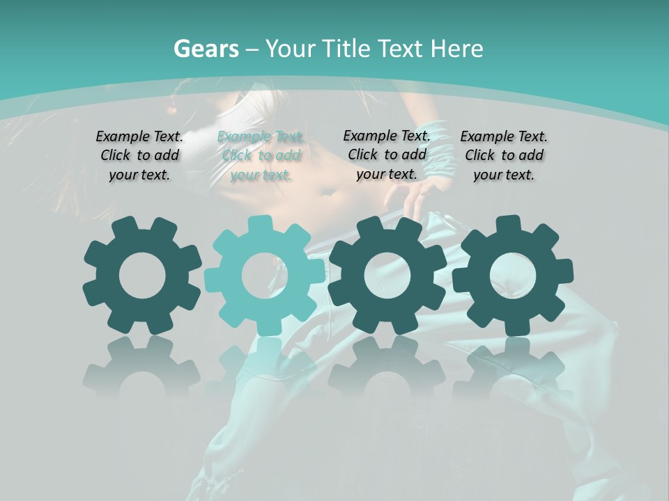 Elegance Agility Girl PowerPoint Template