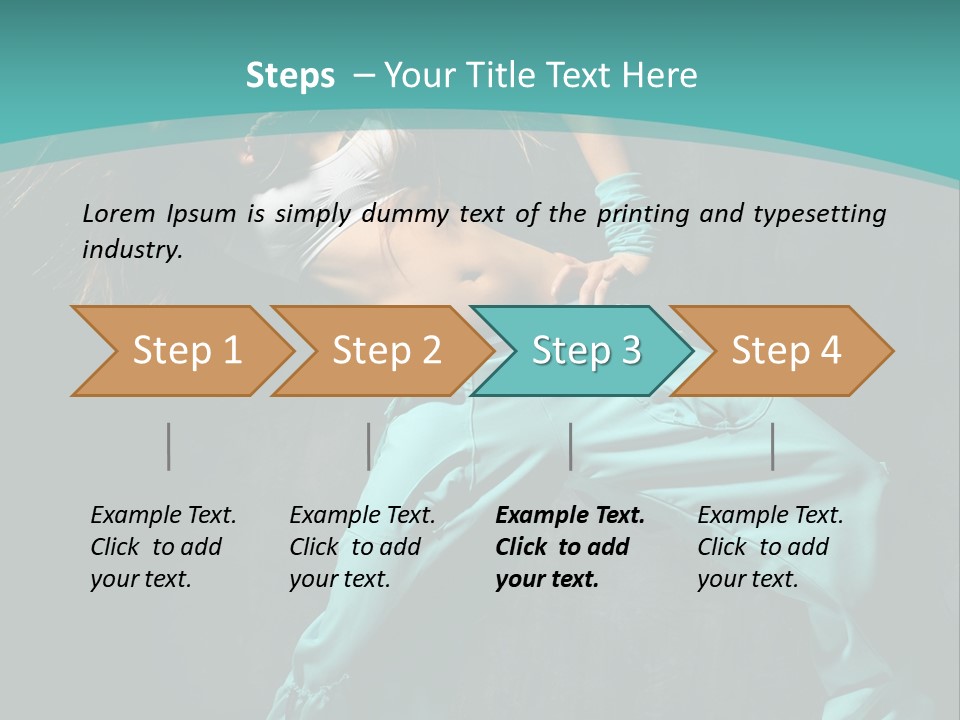 Elegance Agility Girl PowerPoint Template