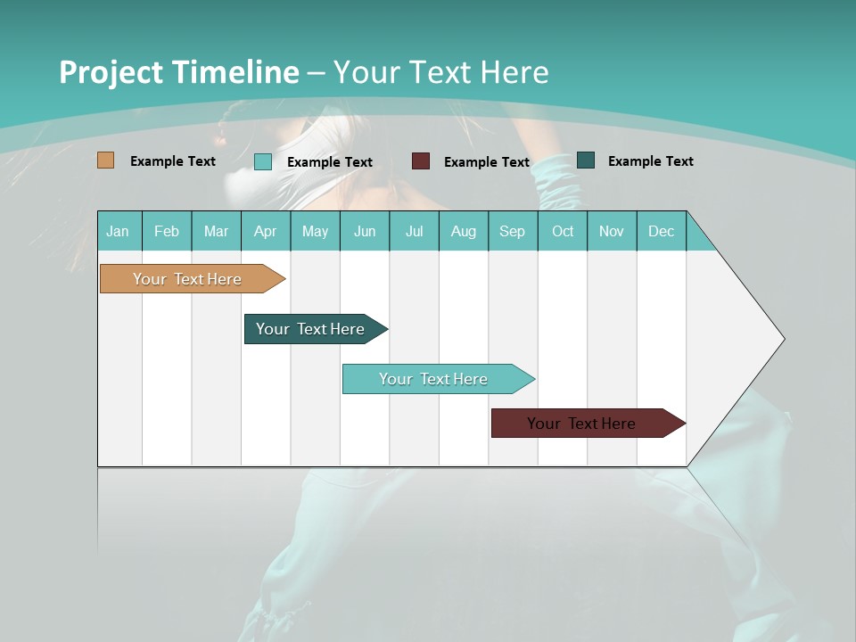 Elegance Agility Girl PowerPoint Template