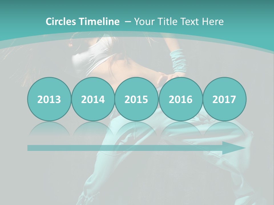 Elegance Agility Girl PowerPoint Template