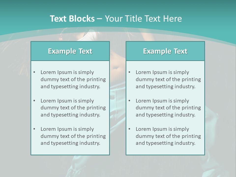 Elegance Agility Girl PowerPoint Template