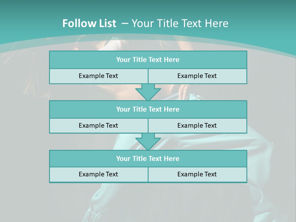 Elegance Agility Girl PowerPoint Template