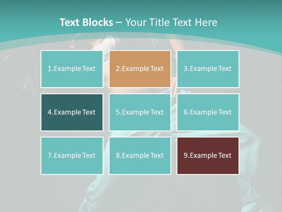 Elegance Agility Girl PowerPoint Template