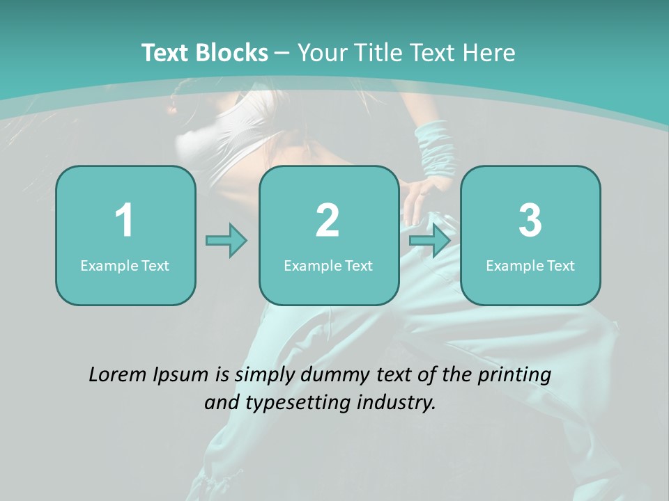 Elegance Agility Girl PowerPoint Template