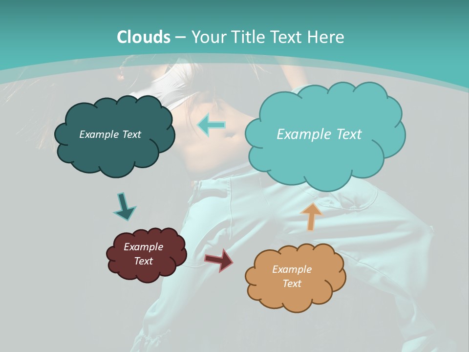 Elegance Agility Girl PowerPoint Template