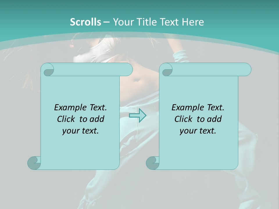 Elegance Agility Girl PowerPoint Template