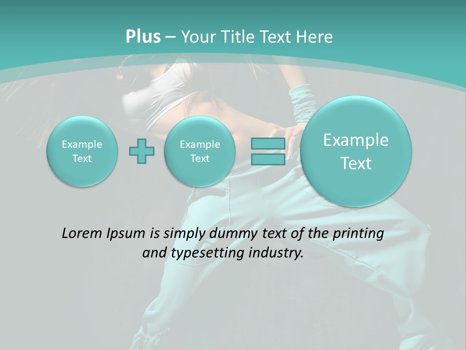 Elegance Agility Girl PowerPoint Template