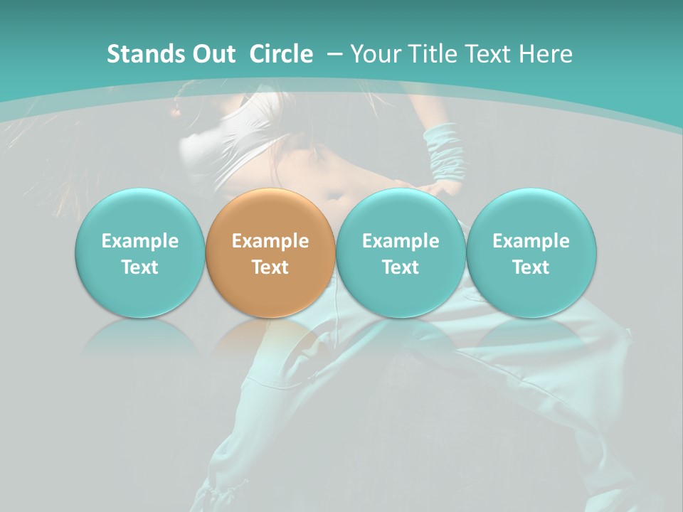 Elegance Agility Girl PowerPoint Template