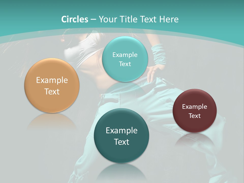 Elegance Agility Girl PowerPoint Template