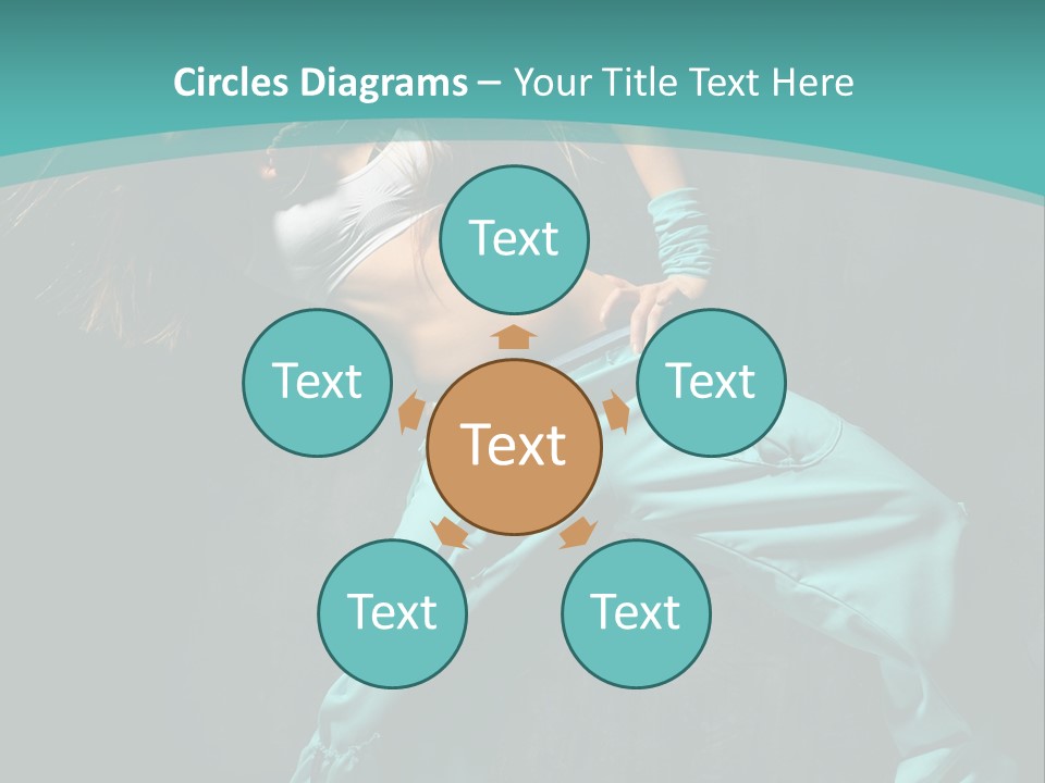 Elegance Agility Girl PowerPoint Template