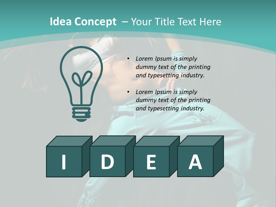 Elegance Agility Girl PowerPoint Template