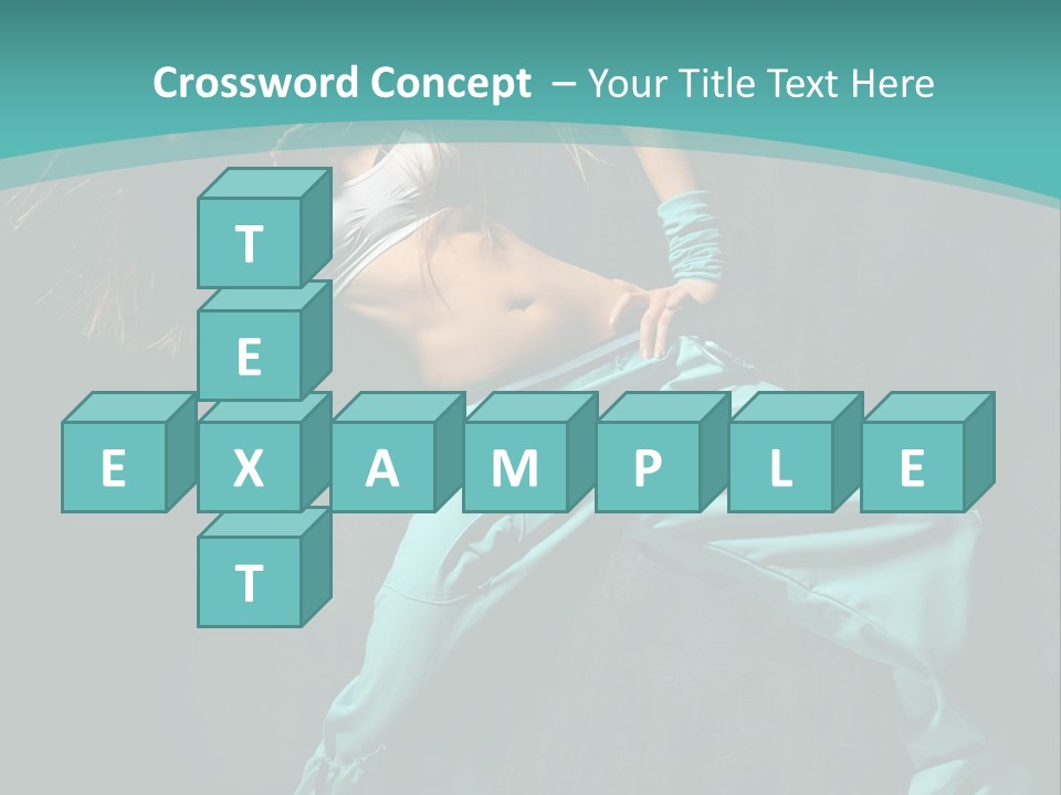 Elegance Agility Girl PowerPoint Template