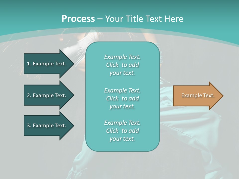 Elegance Agility Girl PowerPoint Template