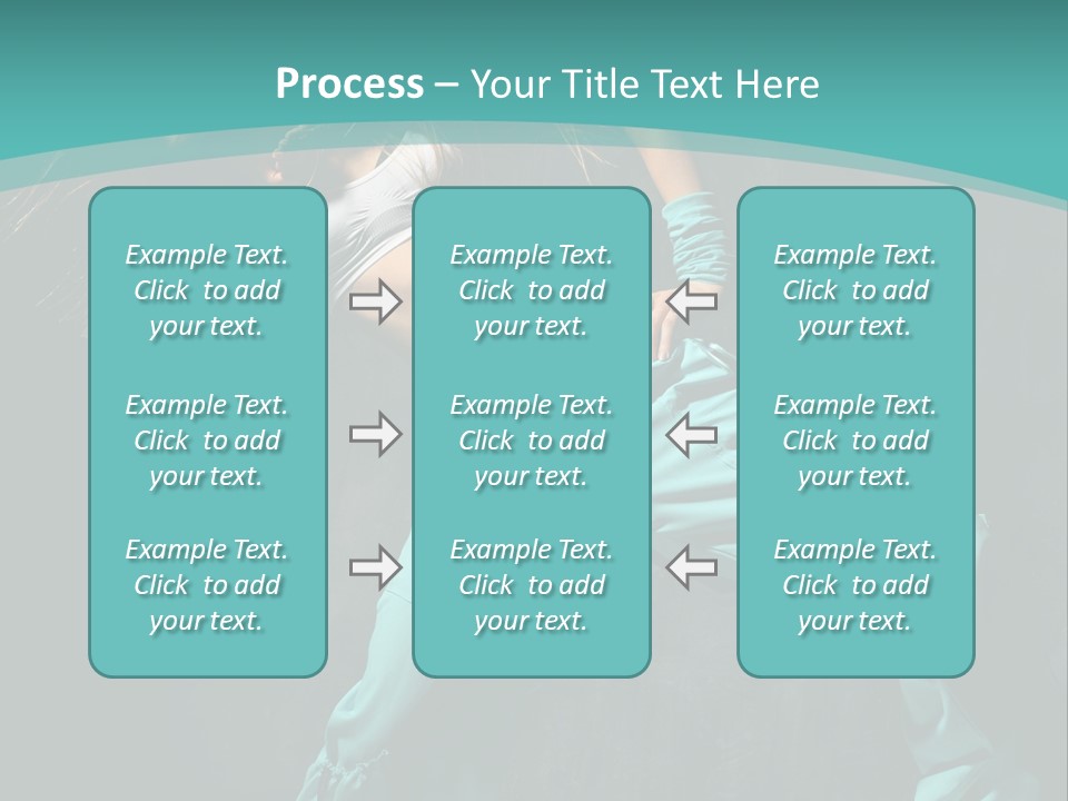 Elegance Agility Girl PowerPoint Template