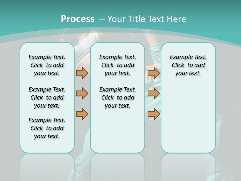 Elegance Agility Girl PowerPoint Template