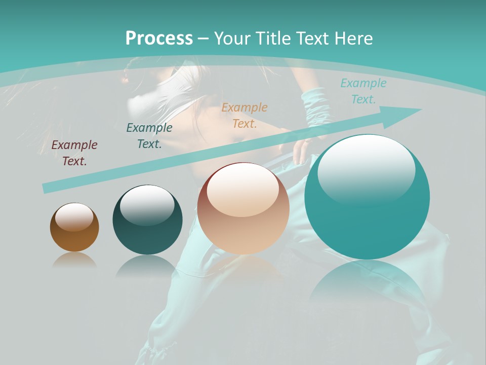 Elegance Agility Girl PowerPoint Template