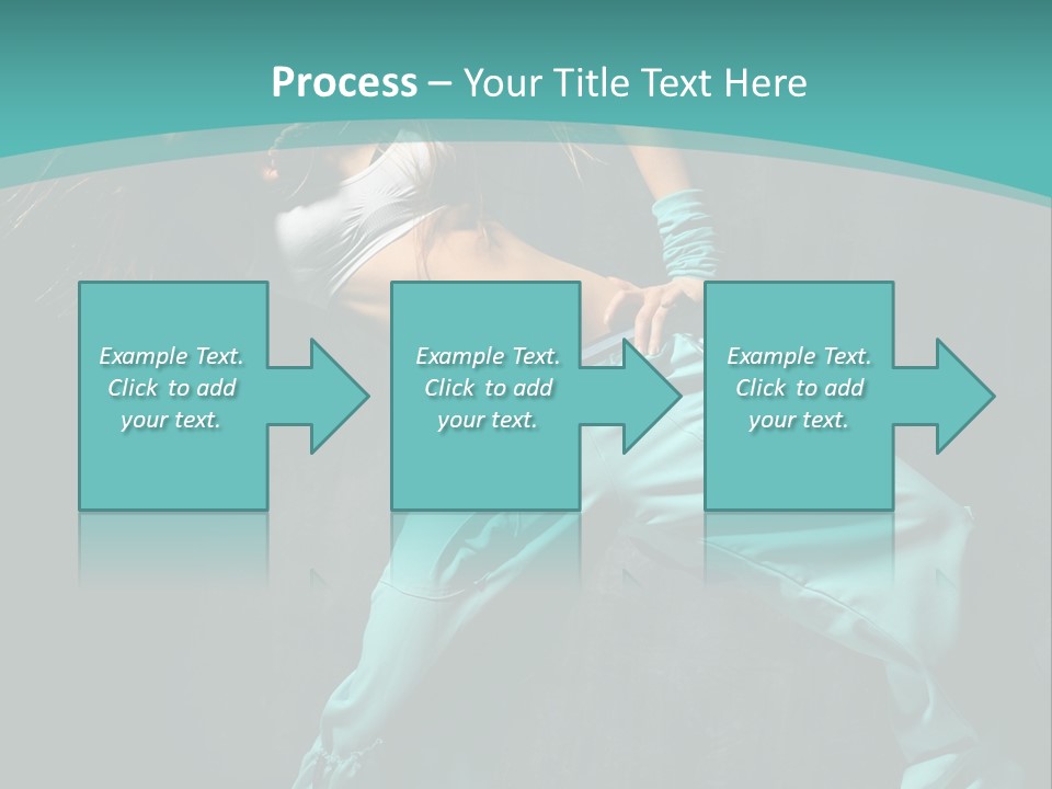 Elegance Agility Girl PowerPoint Template