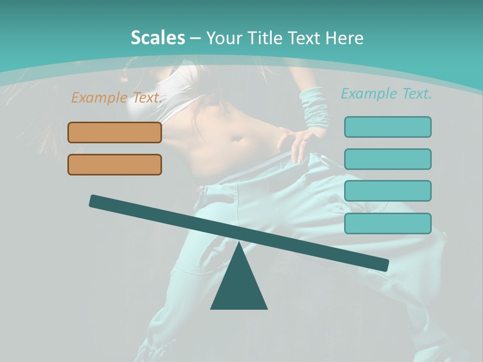 Elegance Agility Girl PowerPoint Template