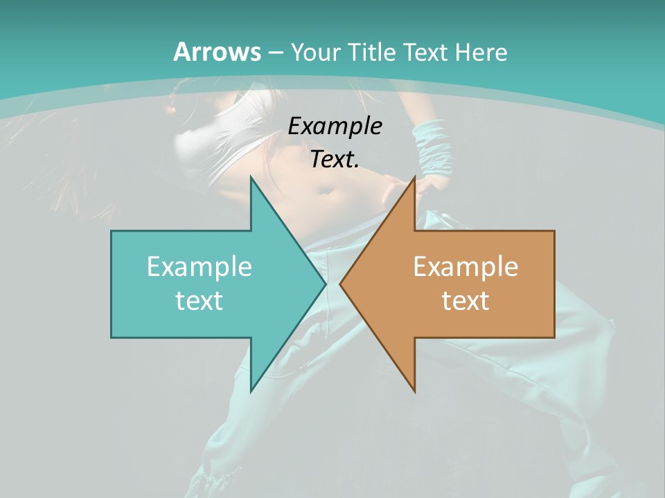 Elegance Agility Girl PowerPoint Template