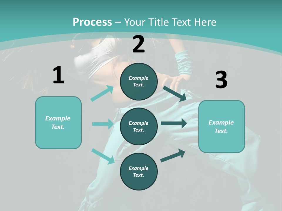 Elegance Agility Girl PowerPoint Template