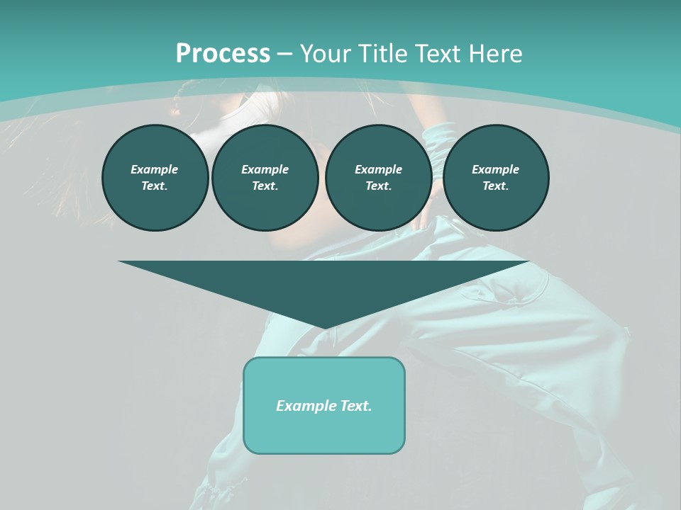 Elegance Agility Girl PowerPoint Template