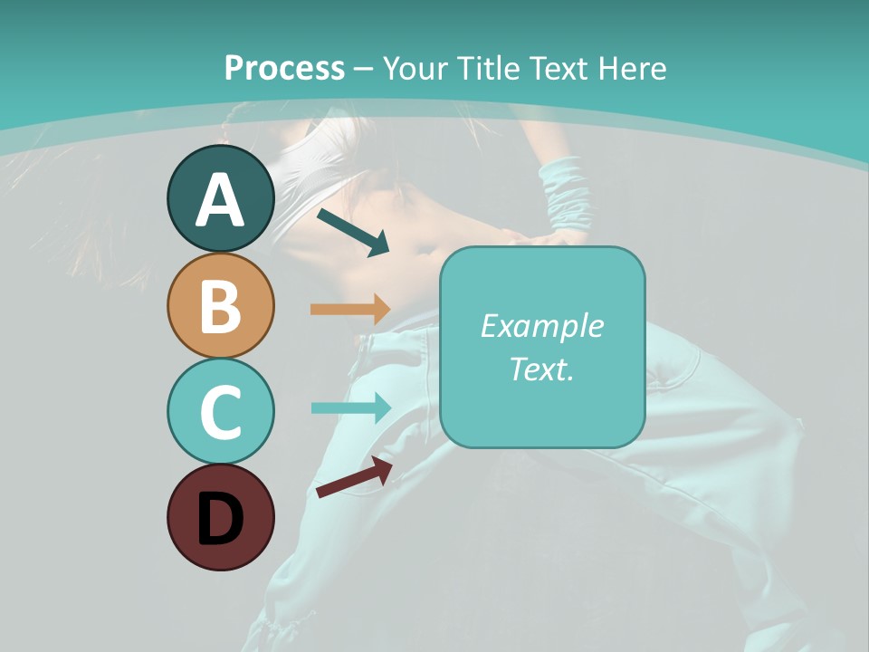 Elegance Agility Girl PowerPoint Template