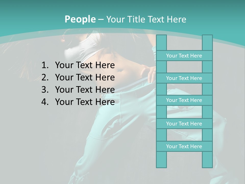 Elegance Agility Girl PowerPoint Template