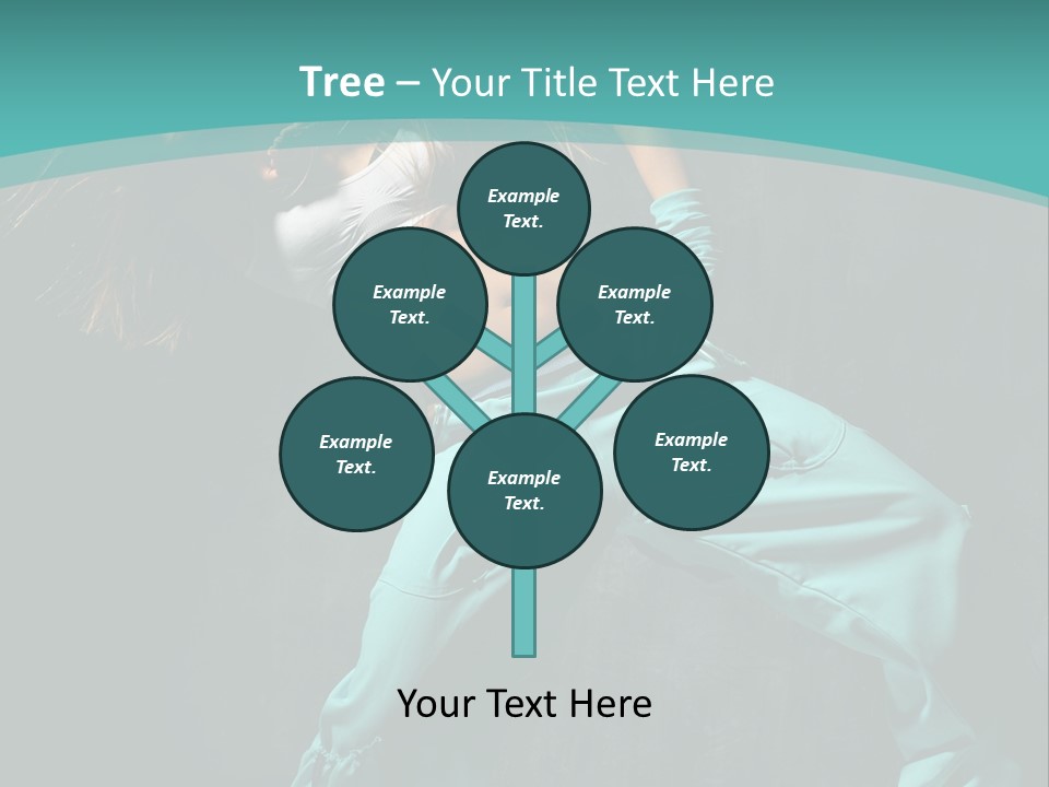 Elegance Agility Girl PowerPoint Template