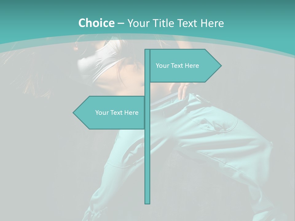 Elegance Agility Girl PowerPoint Template