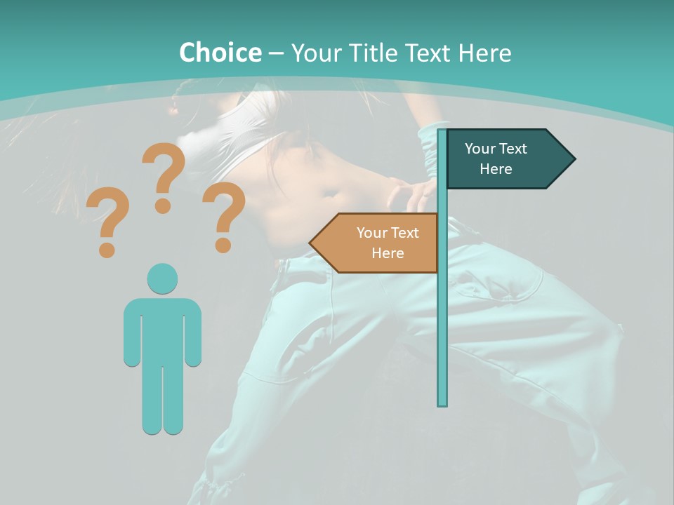 Elegance Agility Girl PowerPoint Template