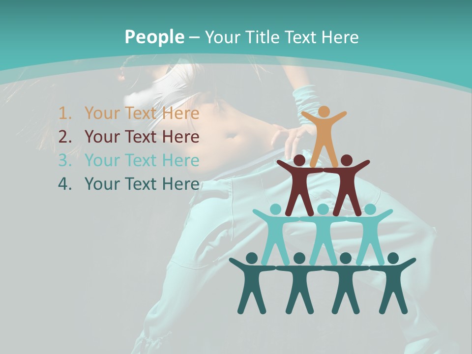 Elegance Agility Girl PowerPoint Template